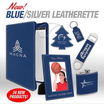 Bud's Trophy Case - JDS Leatherette Product, New for 2019 Blue with Silver, Many options and color available check our website for details - Trophy Shops Near Me - Bossier City, Louisiana