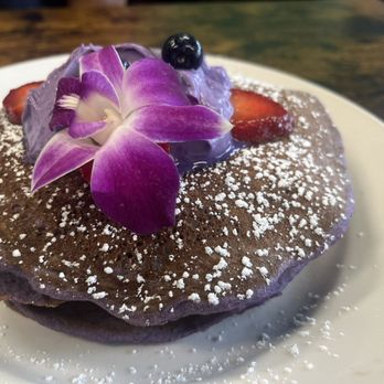 Guieb Cafe - Ube Mascarpone Pancakes - New American Near Me - Honolulu, Hawaii Guieb Cafe - Ube Mascarpone Pancakes - New American Near Me - Honolulu, Hawaii