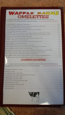 Menu photo 7 Waffle Barn Roseville, CA