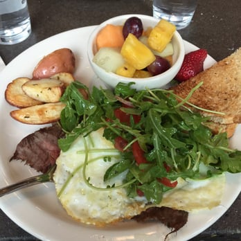 Macrina Bakery & Cafe - Brunch special: herbed flank steak with eggs. - Bakeries Near Me - Seattle, Washington