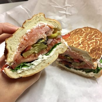Lutticken's - Lox Sandwich (Dutch Crunch bread) - Delis Near Me - Stanford, California
