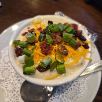 Malone's Steak & Seafood - Potatoes and bacon soup - Seafood Near Me - Atlanta, Georgia