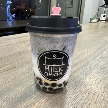 Milk Cha-Cha - Black Sesame Latte with milk foam & boba - Bubble Tea Near Me - Charlotte, North Carolina Milk Cha-Cha - Black Sesame Latte with milk foam & boba - Bubble Tea Near Me - Charlotte, North Carolina