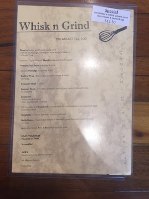 Menu photo 2 Whisk & Grind Beaumaris, VIC