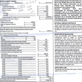 Lorenzo Ford - listed cash price of $19,000 instead of $17,000 I agreed upon - Car Dealers Near Me - Homestead, Florida Lorenzo Ford - listed cash price of $19,000 instead of $17,000 I agreed upon - Car Dealers Near Me - Homestead, Florida