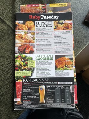 Menu photo 2 Ruby Tuesday Pottsville, PA Menu photo 2 Ruby Tuesday Pottsville, PA