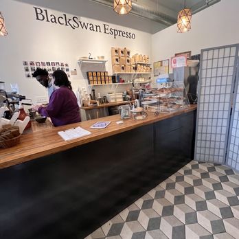 Black Swan Espresso - a woman at the counter - Coffee & Tea Near Me - Newark, New Jersey Black Swan Espresso - a woman at the counter - Coffee & Tea Near Me - Newark, New Jersey