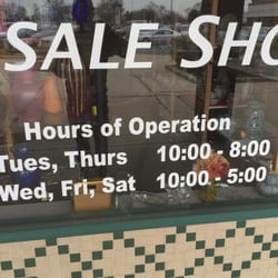 Second Chance Resale Shop - Hours of operation
