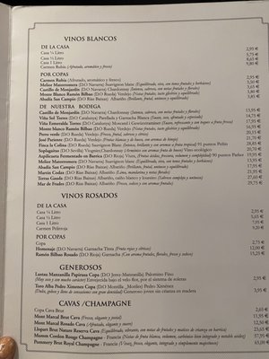 Menu photo 1 Casa Carmen Madrid, M