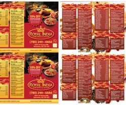 Royal India - Menus