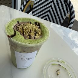 Dubai chocolate matcha latte which did Dubai chocolate matcha latte which did