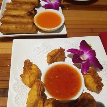 Spice Thai & Sushi - Crab Rangoon and spring rolls - Sushi Bars Near Me - Lakeland, Florida