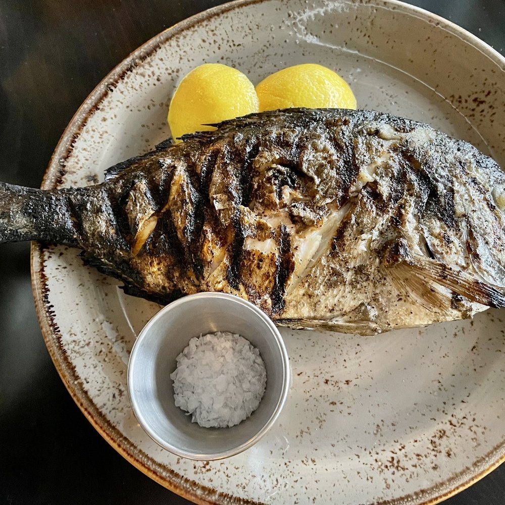 Beholder - Whole grilled sea bream - New American Near Me - Indianapolis, Indiana Beholder - Whole grilled sea bream - New American Near Me - Indianapolis, Indiana
