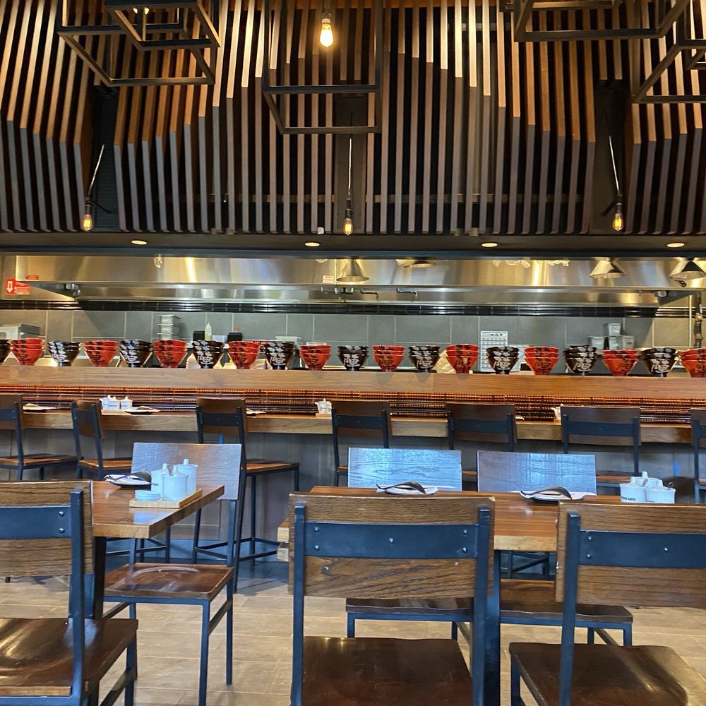 JINYA Ramen Bar - Alpharetta - Bar and table dining area - Ramen Near Me - Alpharetta, Georgia JINYA Ramen Bar - Alpharetta - Bar and table dining area - Ramen Near Me - Alpharetta, Georgia