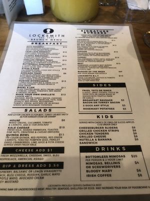 Menu photo 5 Locksmith Bar New York, NY Menu photo 5 Locksmith Bar New York, NY