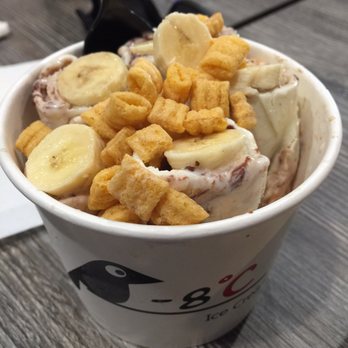 Negative 8C - Chocolate monkey- banana and nutella with captain crunch - Desserts Near Me - Gardena, California Negative 8C - Chocolate monkey- banana and nutella with captain crunch - Desserts Near Me - Gardena, California