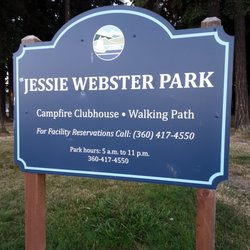 Jessie Webster Park - North entrance sign