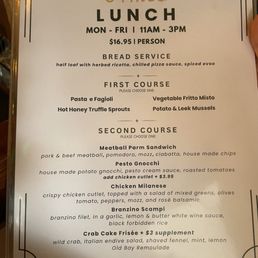 Pre fix lunch