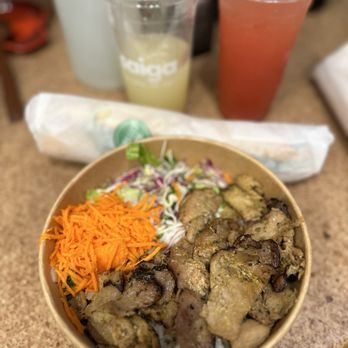 Saiga Vietnamese Eatery - Grilled pork rice bowl Vietnamese bbq - Vietnamese Near Me - Orange, California