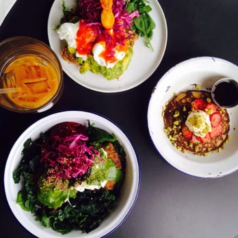Amara Kitchen - Puple eggs, avo toast w egg and prosciutto and paleo pancake - Coffee & Tea Near Me - Los Angeles, California Amara Kitchen - Puple eggs, avo toast w egg and prosciutto and paleo pancake - Coffee & Tea Near Me - Los Angeles, California