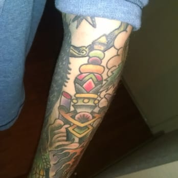 Fish Ladder Tattoo - Poorly done, crooked dagger by Chris boilore. - Tattoo Near Me - Lansing, Michigan Fish Ladder Tattoo - Poorly done, crooked dagger by Chris boilore. - Tattoo Near Me - Lansing, Michigan