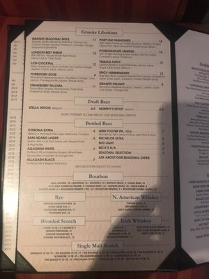 Menu photo 3 Granite Restaurant & Bar Concord, NH Menu photo 3 Granite Restaurant & Bar Concord, NH