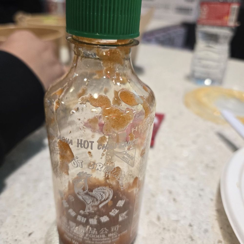 Brought my own hot sauce Brought my own hot sauce