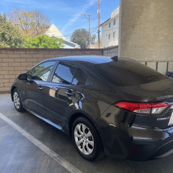 Ali Window Tinting - Ceramic window tint on Toyota Corolla Hybrid. 5% visibility on back windows and rear windshield. 50% on front windows. - Car Window Tinting Near Me - North Hollywood, California Ali Window Tinting - Ceramic window tint on Toyota Corolla Hybrid. 5% visibility on back windows and rear windshield. 50% on front windows. - Car Window Tinting Near Me - North Hollywood, California