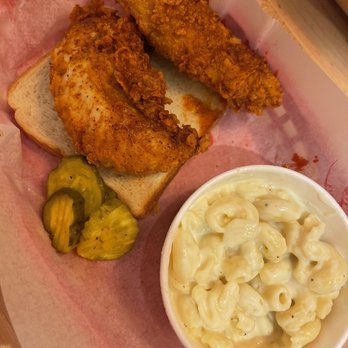 Tumble 22 - Jumbo tenders (mo hot) and Mac and cheese - Chicken Shop Near Me - Round Rock, Texas Tumble 22 - Jumbo tenders (mo hot) and Mac and cheese - Chicken Shop Near Me - Round Rock, Texas