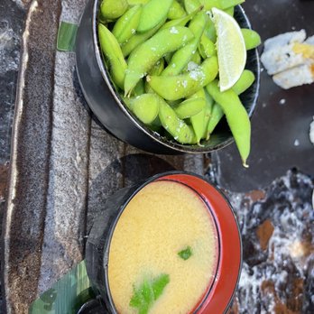Sushisamba - Edamame and Miso Soup - Asian Fusion Near Me - Las Vegas, Nevada