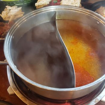 Eatzy Thai - Two types of broth given: tom yum and spicy - Thai Near Me - Astoria, New York
