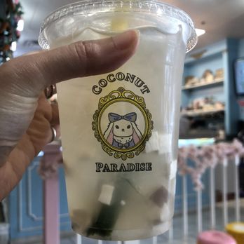 Coconut Paradise - D1. Coconut Water W. Coconut Meat & Pandan Leaf - Desserts Near Me - Carrollton, Texas Coconut Paradise - D1. Coconut Water W. Coconut Meat & Pandan Leaf - Desserts Near Me - Carrollton, Texas