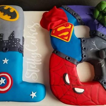 SteffyCakes - Superhero Number Cake - Custom Cakes Near Me