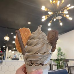 Vietnamese iced coffee + earl grey swirl Vietnamese iced coffee + earl grey swirl