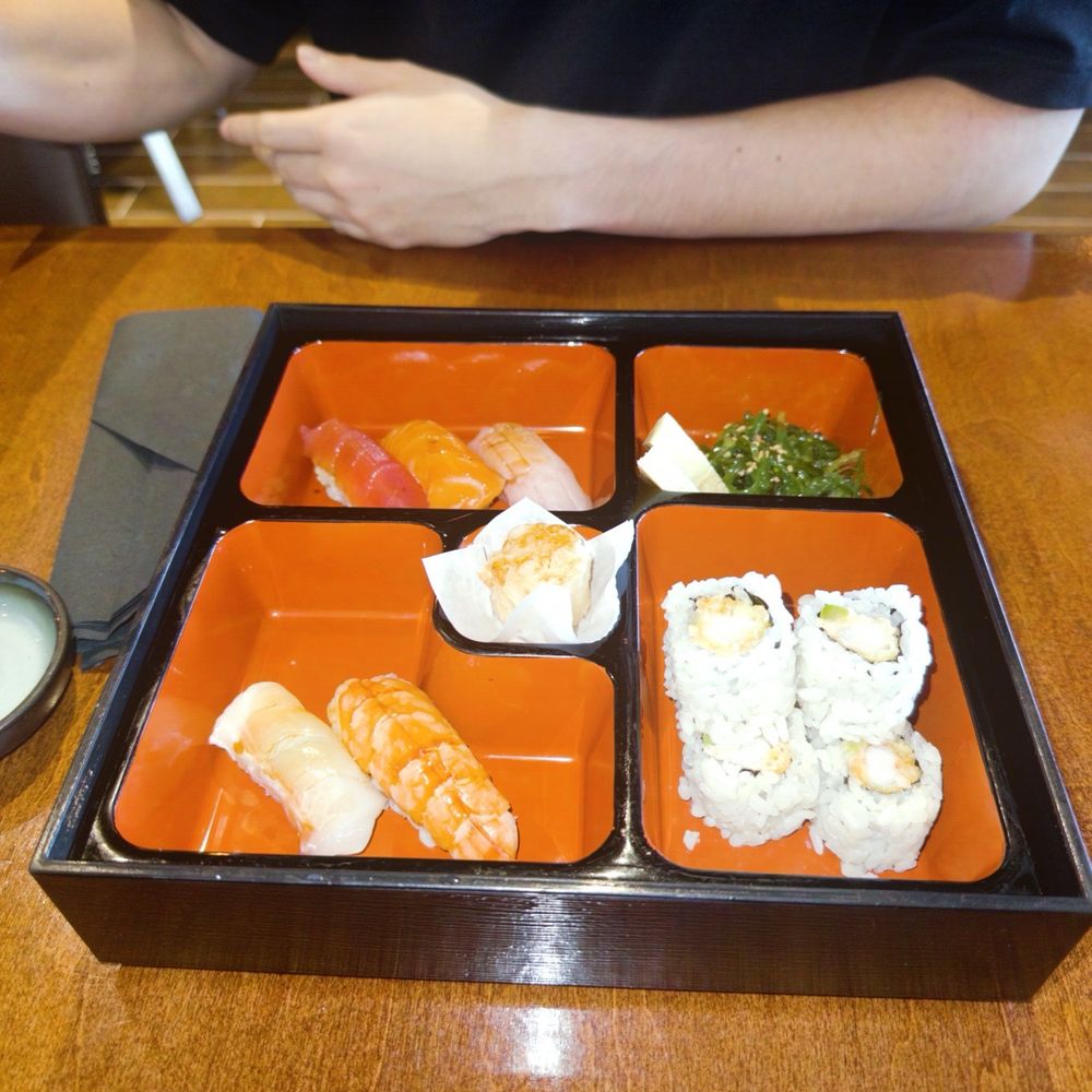 Hinoki - Bento Lunch Combo (the first one on the menu) - Sushi Bars Near Me - Frisco, Texas Hinoki - Bento Lunch Combo (the first one on the menu) - Sushi Bars Near Me - Frisco, Texas