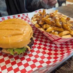 6ixside Burger - Cooksville burger with classic poutine