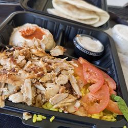 Flame and Skewers Mediterranean Restaurant - Chicken Shawarma Plate