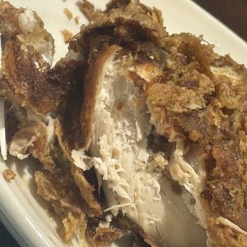 Daisy Mae’s - Chicken & Waffles-Chicken breast... Dry and refried in bad grease.. Grease smell and bad taste.. - Breakfast & Brunch Near Me - New Orleans, Louisiana