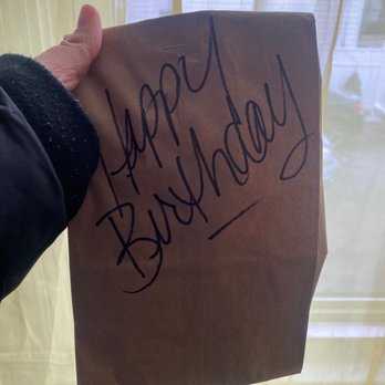 Mal's Kitchen - They even put my parfait in the bag and wrote Happy Birthday on it! - Breakfast & Brunch Near Me - Abington, Massachusetts