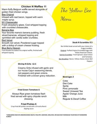 Menu photo 8 The Yellow Bee Hinesville, GA