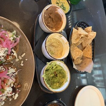Conejos - Trio app BUT bar peeps get free tiny queso Had he told us BF we ordered the trio, we would've tried the Mex street corn sub -SMH - Tex-Mex Near Me - Leander, Texas Conejos - Trio app BUT bar peeps get free tiny queso Had he told us BF we ordered the trio, we would've tried the Mex street corn sub -SMH - Tex-Mex Near Me - Leander, Texas