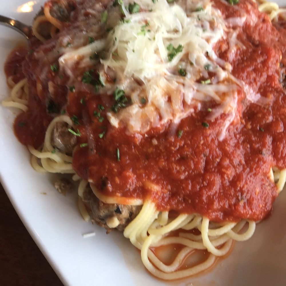 Tedesco's Italian Fresh - Spaghetti and meatballs. You can't see until I stirred, but Sooo many house-made meatballs! Yum. - Italian Near Me - Sequim, Washington Tedesco's Italian Fresh - Spaghetti and meatballs. You can't see until I stirred, but Sooo many house-made meatballs! Yum. - Italian Near Me - Sequim, Washington