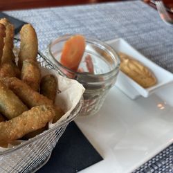 The Oaks Club and Cedar Bar - Fried green beans. Delicious!!