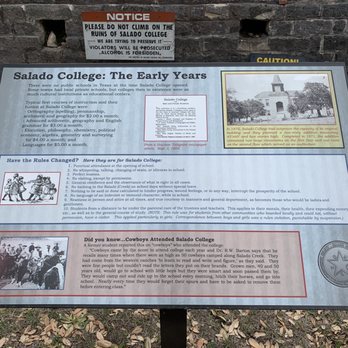 Salado College - Informative historic sign. - Colleges & Universities Near Me - Salado, Texas Salado College - Informative historic sign. - Colleges & Universities Near Me - Salado, Texas