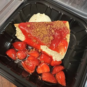 Tops Diner - Fresh Strawberry Cheesecake - Diners Near Me - East Newark, New Jersey