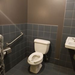 Benelux - They store kegs in the ladies room. It's big enough.