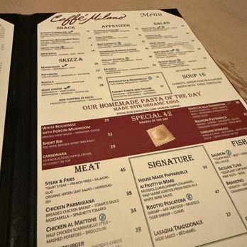Caffé Milano - Menu - Italian Near Me - Naples, Florida Caffé Milano - Menu - Italian Near Me - Naples, Florida