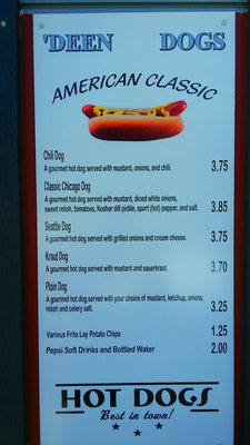 Menu photo 4 'Deen Dogs Aberdeen, WA