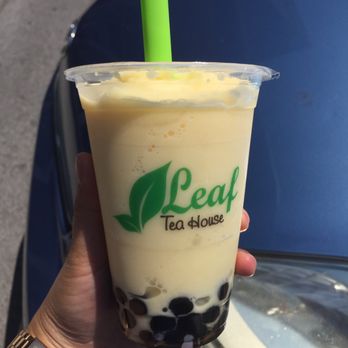 Leaf Tea House - Passion fruit yogurt slush with regular boba. - Coffee & Tea Near Me - Fayetteville, Arkansas Leaf Tea House - Passion fruit yogurt slush with regular boba. - Coffee & Tea Near Me - Fayetteville, Arkansas