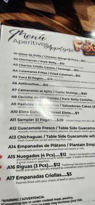 Menu photo 4 El Fogon Restobar And Grill Chesapeake, VA Menu photo 4 El Fogon Restobar And Grill Chesapeake, VA